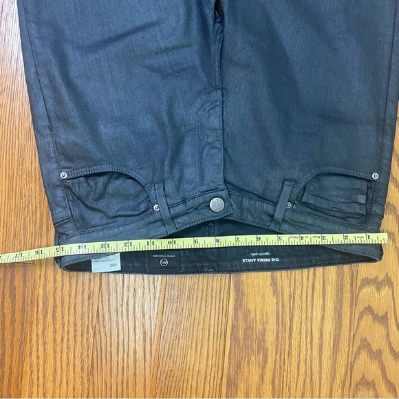 Adriano Goldschmidt Prima cigarette Ankle Gray Coated Denim Jeans size 28 - Picture 7 of 12